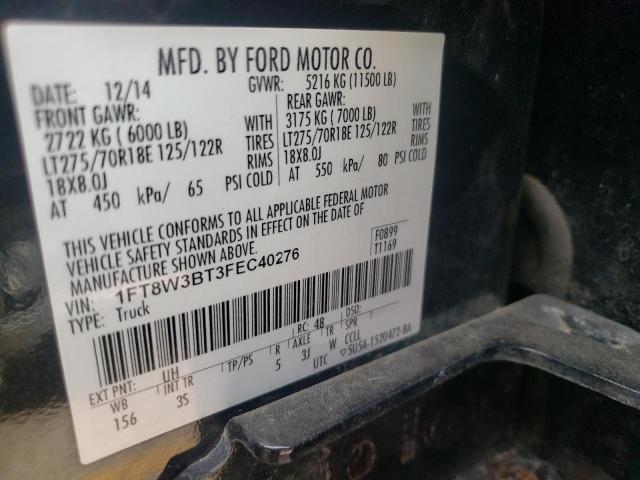 Photo 9 VIN: 1FT8W3BT3FEC40276 - FORD F350 SUPER 