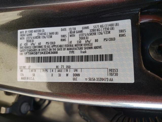 Photo 11 VIN: 1FT8W3BT3KED83688 - FORD F350 