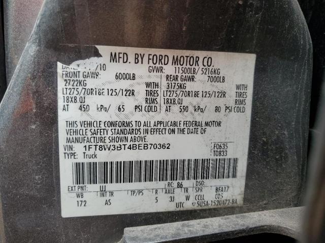 Photo 11 VIN: 1FT8W3BT4BEB70362 - FORD F350 