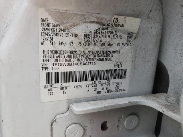 Photo 9 VIN: 1FT8W3BT4CEA02710 - FORD F350 SUPER 