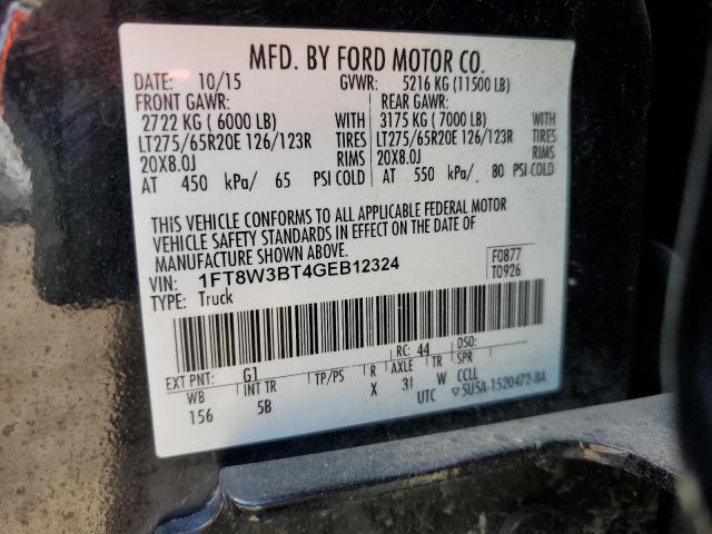 Photo 11 VIN: 1FT8W3BT4GEB12324 - FORD F350 SUPER 