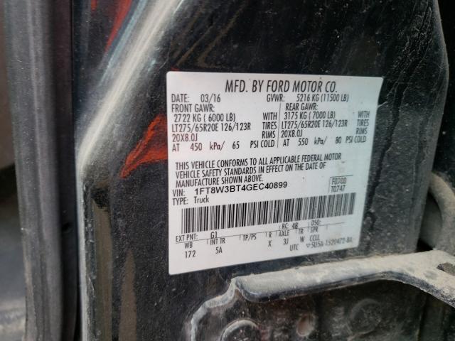 Photo 9 VIN: 1FT8W3BT4GEC40899 - FORD F350 SUPER 