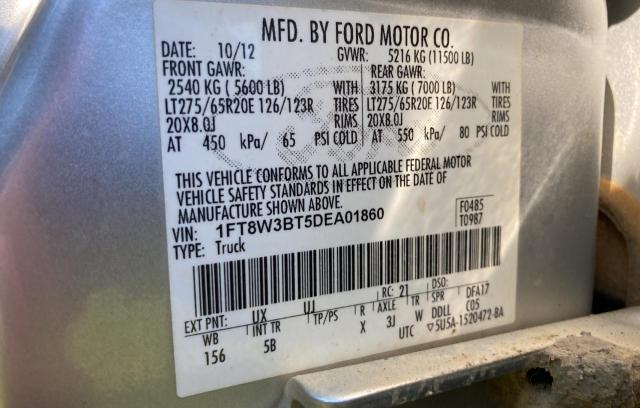 Photo 9 VIN: 1FT8W3BT5DEA01860 - FORD F350 SUPER 