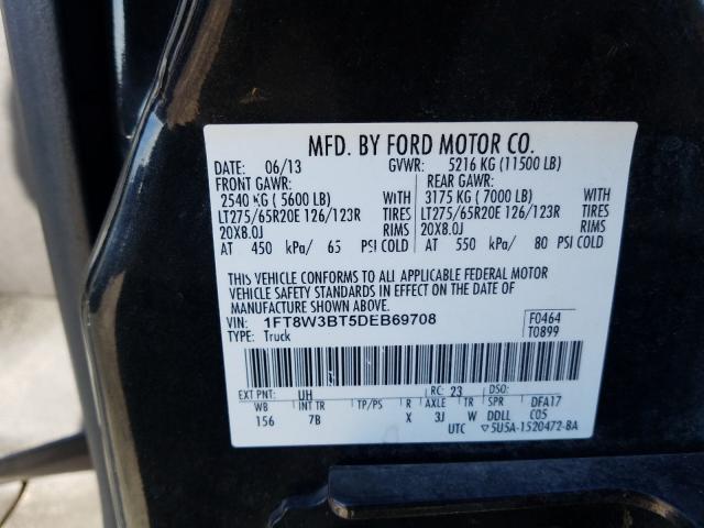 Photo 9 VIN: 1FT8W3BT5DEB69708 - FORD F350 SUPER 