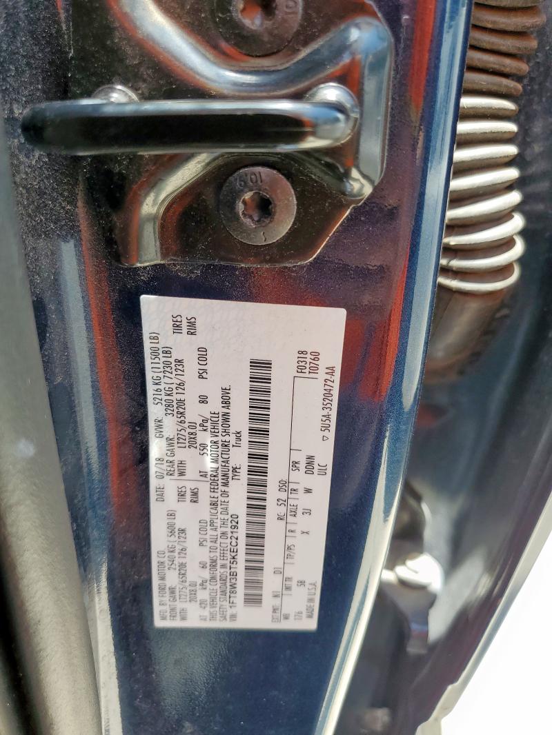 Photo 9 VIN: 1FT8W3BT5KEC21920 - FORD F350 SUPER 