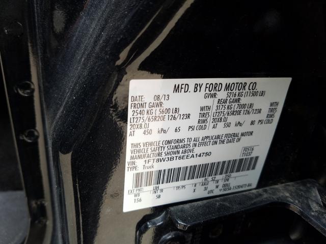 Photo 9 VIN: 1FT8W3BT6EEA14750 - FORD F350 SUPER 