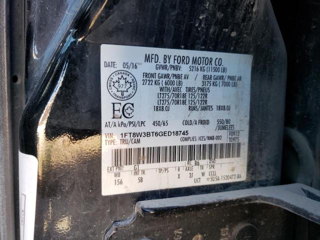 Photo 9 VIN: 1FT8W3BT6GED18745 - FORD F350 SUPER 