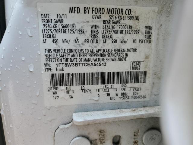 Photo 12 VIN: 1FT8W3BT7CEA54543 - FORD F350 SUPER 