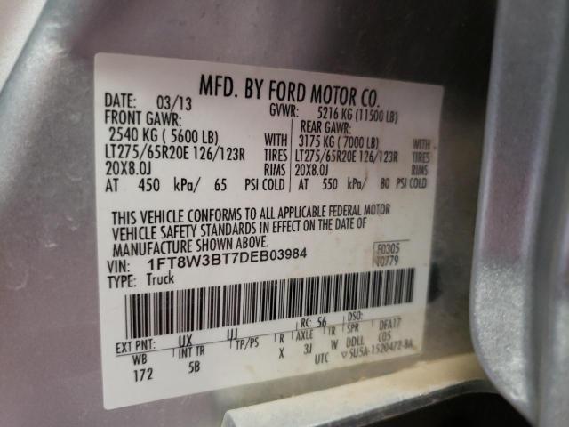 Photo 9 VIN: 1FT8W3BT7DEB03984 - FORD F350 SUPER 