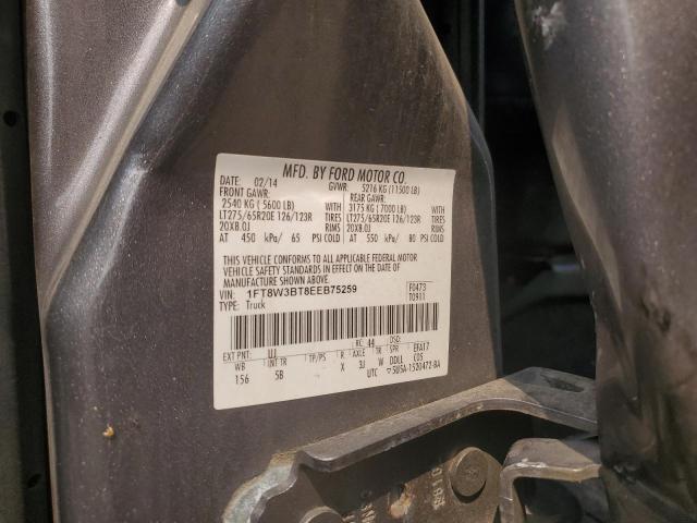 Photo 12 VIN: 1FT8W3BT8EEB75259 - FORD F350 SUPER 