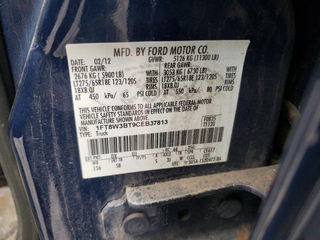 Photo 9 VIN: 1FT8W3BT9CEB37813 - FORD F350 SUPER 