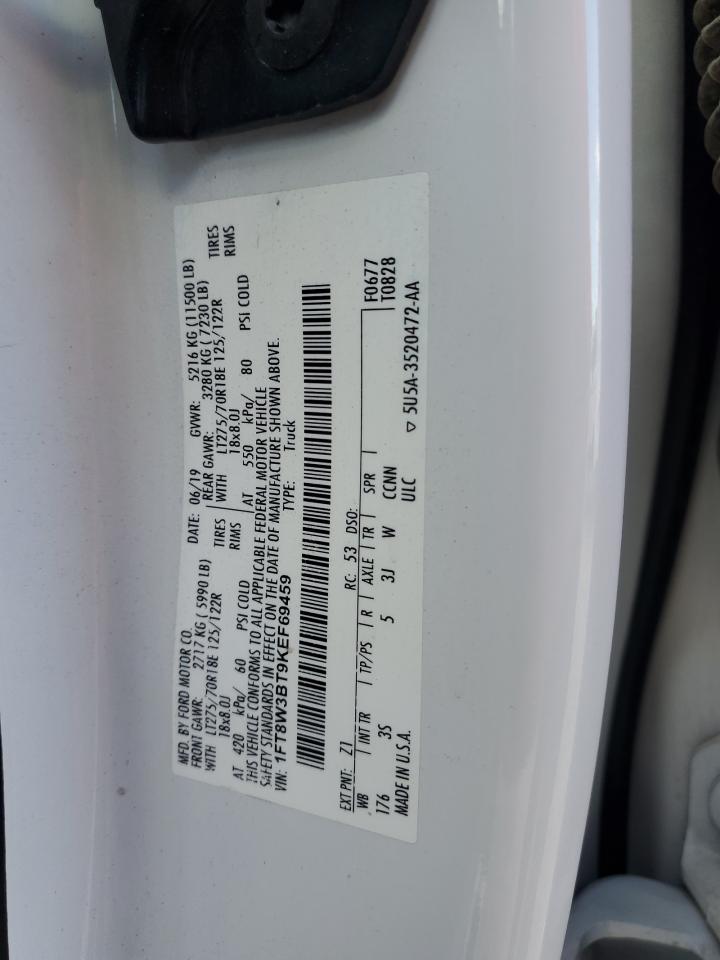 Photo 12 VIN: 1FT8W3BT9KEF69459 - FORD F350 