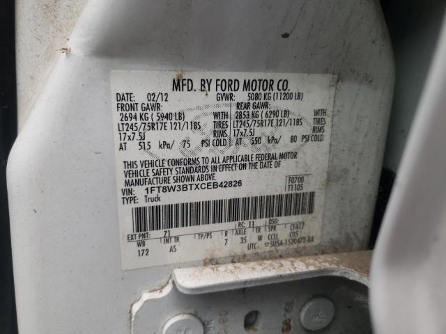 Photo 12 VIN: 1FT8W3BTXCEB42826 - FORD F350 SUPER 