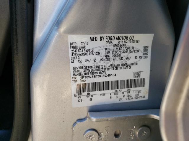 Photo 9 VIN: 1FT8W3BTXCEC49164 - FORD F350 SUPER 