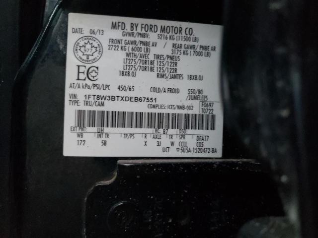 Photo 11 VIN: 1FT8W3BTXDEB67551 - FORD F350 SUPER 