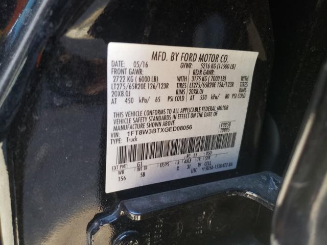 Photo 9 VIN: 1FT8W3BTXGED08056 - FORD F350 SUPER 