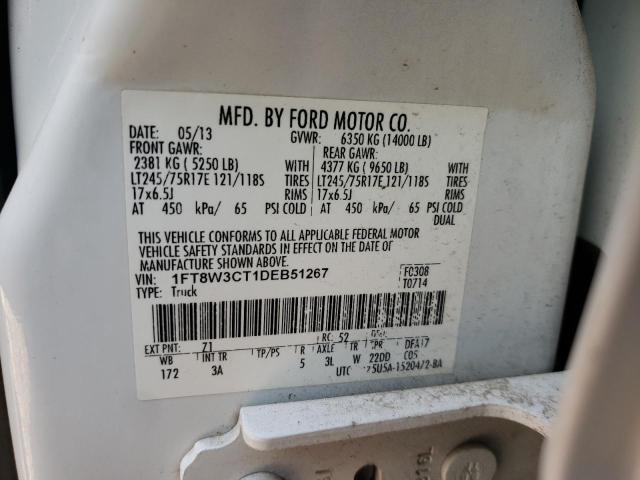 Photo 9 VIN: 1FT8W3CT1DEB51267 - FORD F350 SUPER 