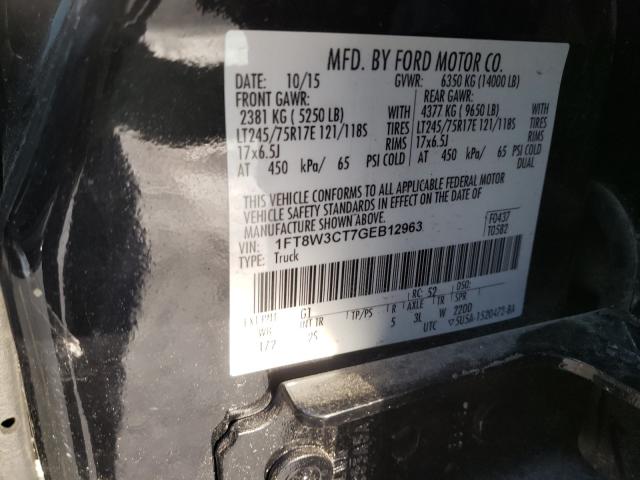 Photo 9 VIN: 1FT8W3CT7GEB12963 - FORD F350 SUPER 