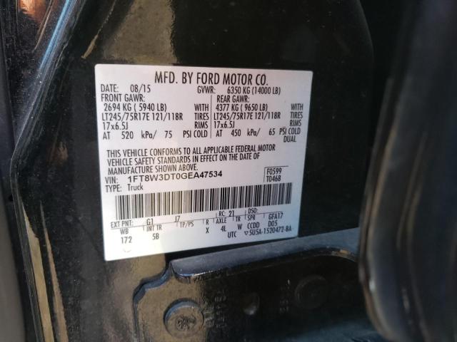 Photo 12 VIN: 1FT8W3DT0GEA47534 - FORD F350 SUPER 