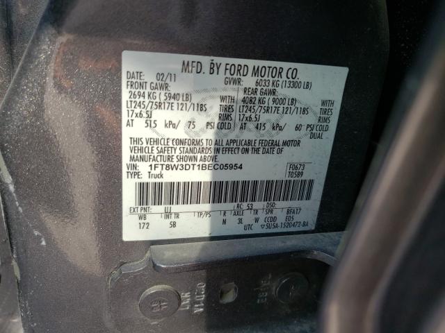 Photo 9 VIN: 1FT8W3DT1BEC05954 - FORD F350 SUPER 