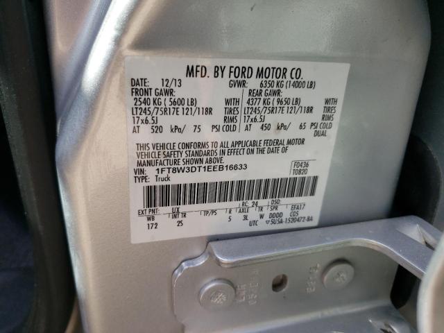 Photo 9 VIN: 1FT8W3DT1EEB16633 - FORD F350 SUPER 