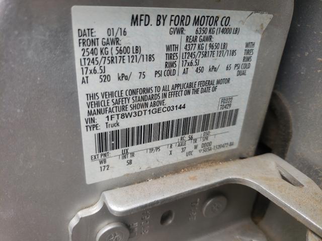 Photo 9 VIN: 1FT8W3DT1GEC03144 - FORD F350 SUPER 