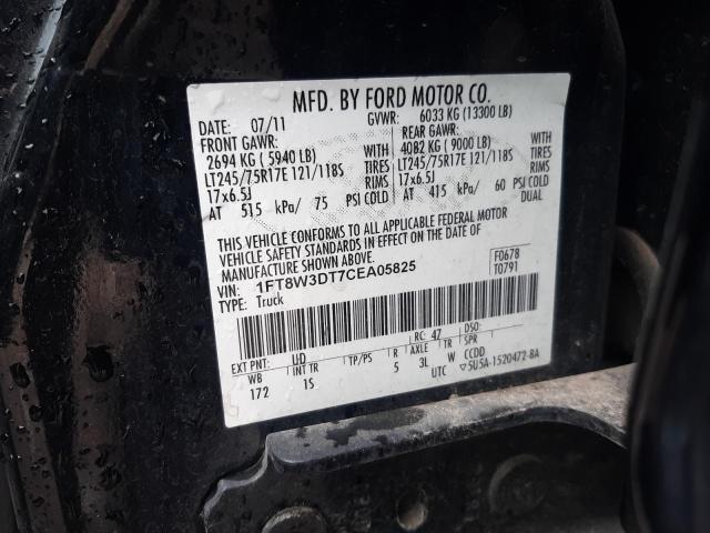 Photo 9 VIN: 1FT8W3DT7CEA05825 - FORD F350 SUPER 