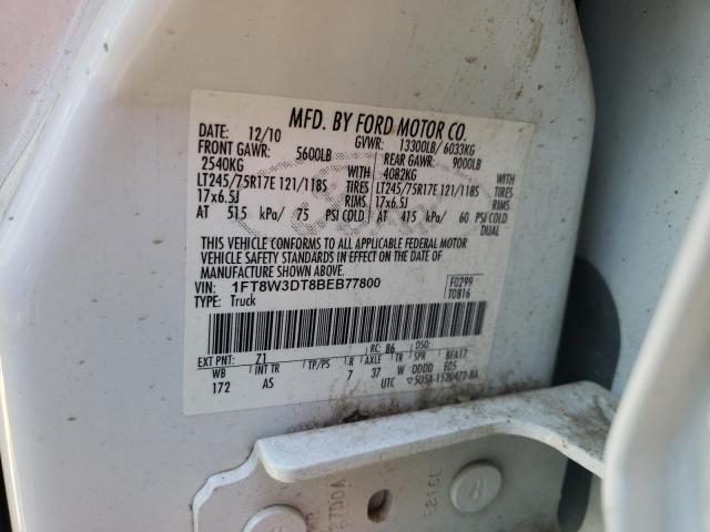 Photo 9 VIN: 1FT8W3DT8BEB77800 - FORD F350 SUPER 