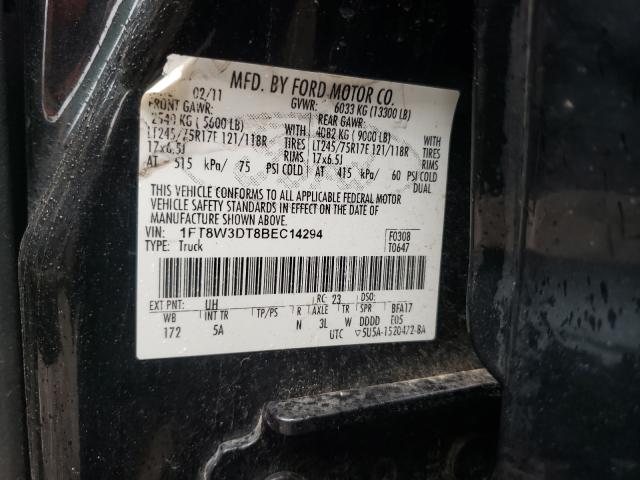 Photo 9 VIN: 1FT8W3DT8BEC14294 - FORD F350 