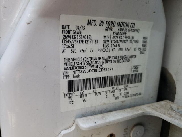 Photo 11 VIN: 1FT8W3DT8FED37471 - FORD F350 SUPER 