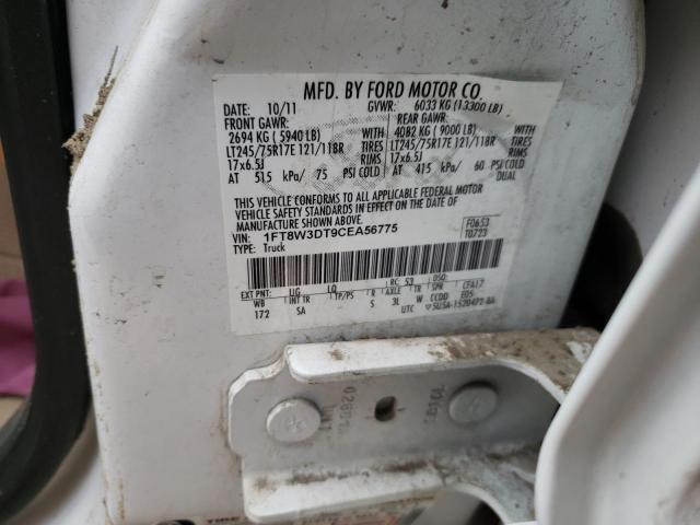 Photo 12 VIN: 1FT8W3DT9CEA56775 - FORD F350 SUPER 