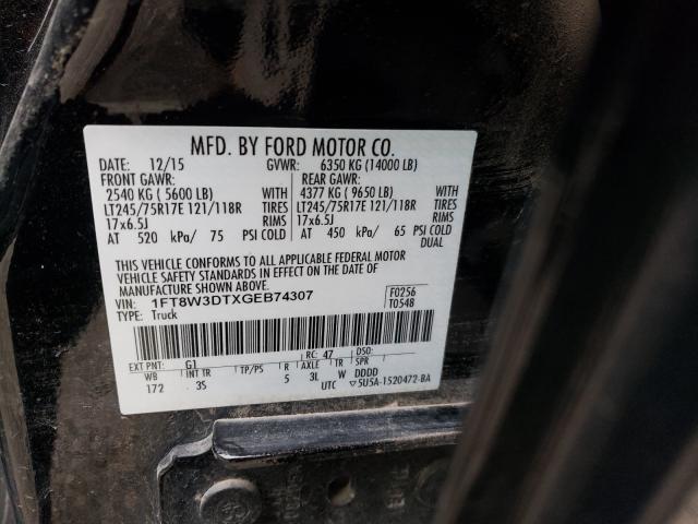 Photo 9 VIN: 1FT8W3DTXGEB74307 - FORD F350 SUPER 