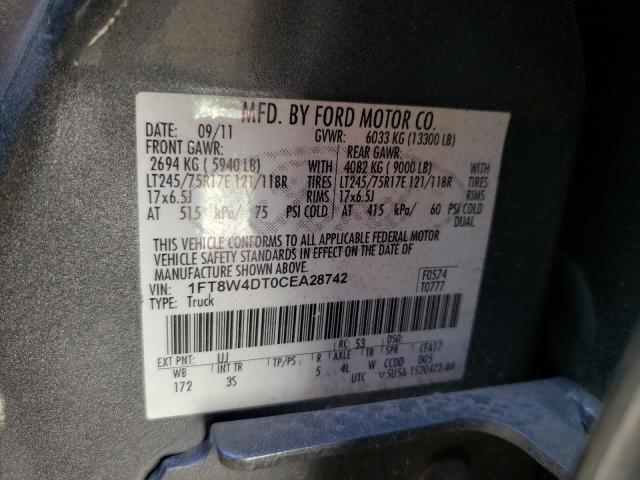 Photo 9 VIN: 1FT8W4DT0CEA28742 - FORD F450 SUPER 