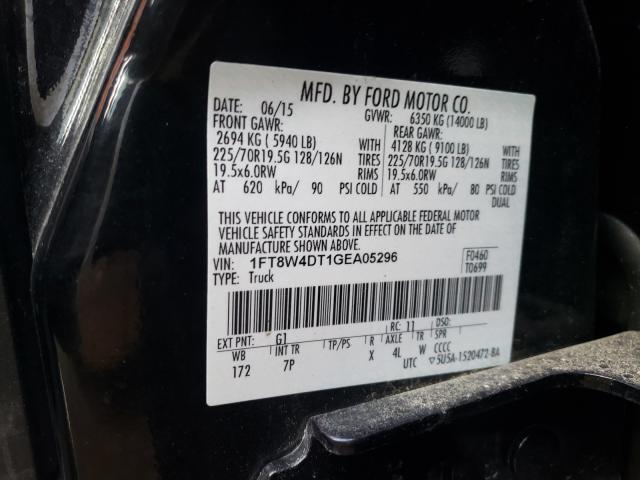 Photo 9 VIN: 1FT8W4DT1GEA05296 - FORD F450 SUPER 