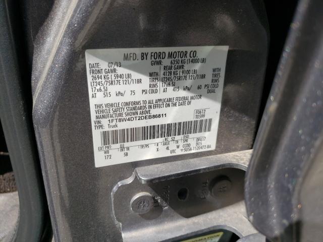 Photo 9 VIN: 1FT8W4DT2DEB86811 - FORD F450 SUPER 