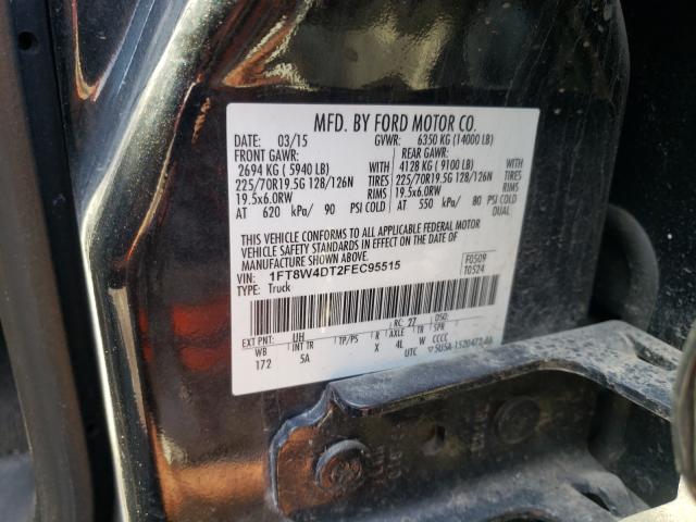 Photo 9 VIN: 1FT8W4DT2FEC95515 - FORD F450 SUPER 