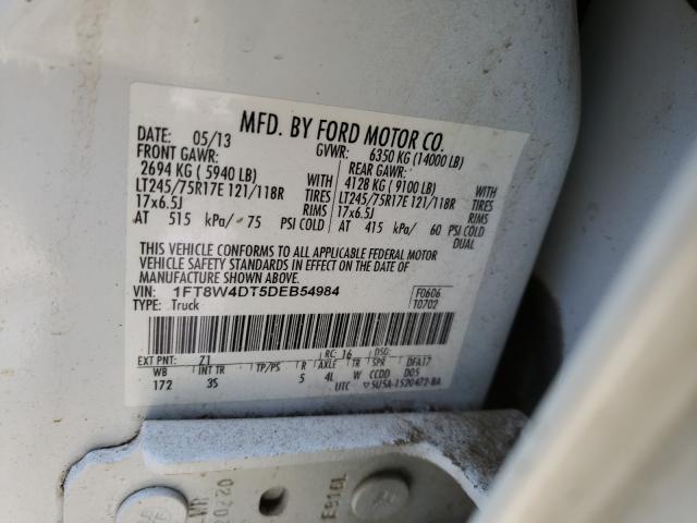 Photo 9 VIN: 1FT8W4DT5DEB54984 - FORD F450 SUPER 