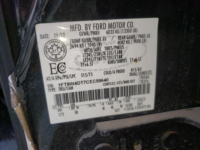 Photo 9 VIN: 1FT8W4DT7CEC59640 - FORD F450 SUPER 