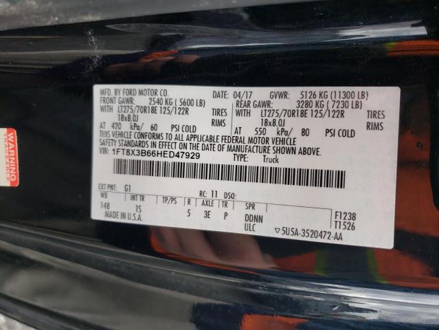 Photo 12 VIN: 1FT8X3B66HED47929 - FORD F350 SUPER 