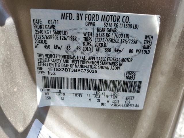 Photo 11 VIN: 1FT8X3BT3BEC75035 - FORD F350 SUPER 