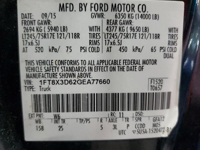 Photo 9 VIN: 1FT8X3D62GEA77660 - FORD F350 SUPER 