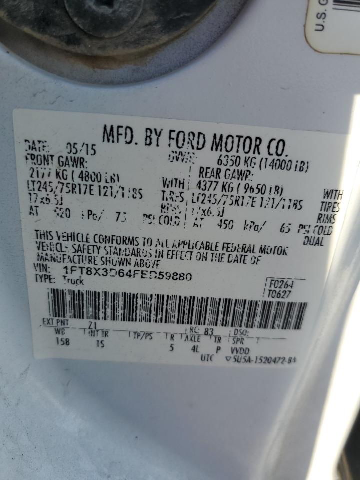 Photo 9 VIN: 1FT8X3D64FED59880 - FORD F350 