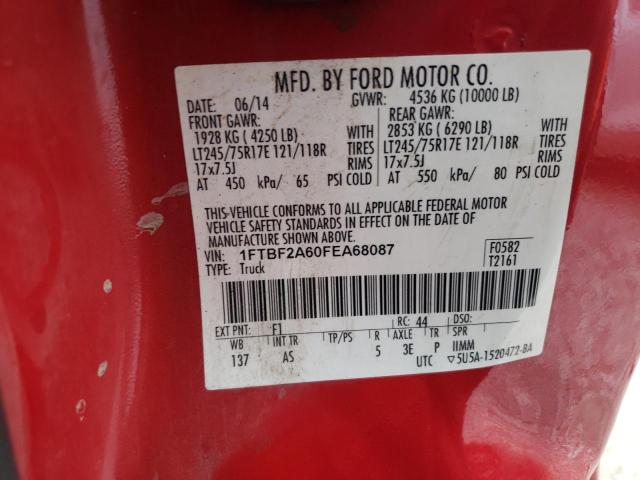 Photo 9 VIN: 1FTBF2A60FEA68087 - FORD F250 SUPER 