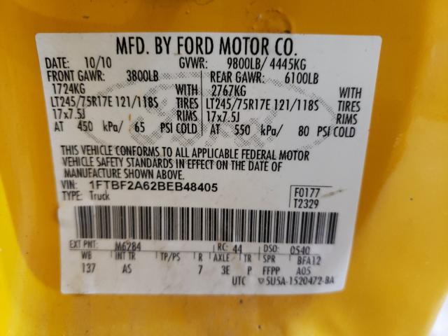 Photo 9 VIN: 1FTBF2A62BEB48405 - FORD F250 SUPER 