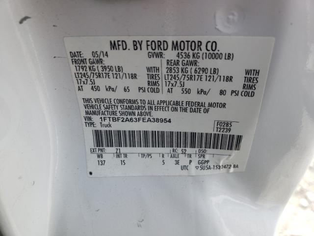 Photo 9 VIN: 1FTBF2A63FEA38954 - FORD F250 SUPER 