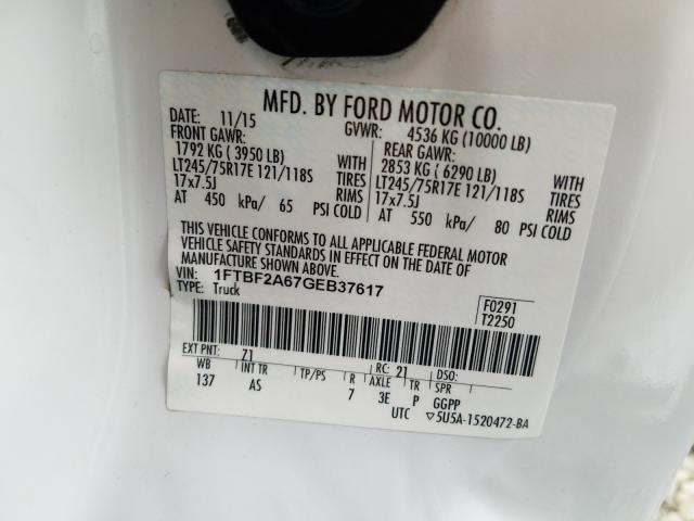 Photo 9 VIN: 1FTBF2A67GEB37617 - FORD F250 SUPER 