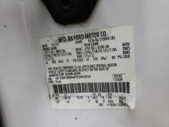 Photo 9 VIN: 1FTBF2B64FED63210 - FORD F250 SUPER 