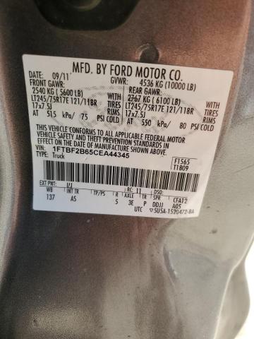 Photo 11 VIN: 1FTBF2B65CEA44345 - FORD F250 SUPER 