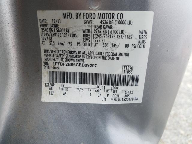 Photo 9 VIN: 1FTBF2B66CEB09297 - FORD F250 SUPER 