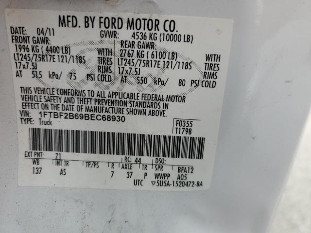 Photo 9 VIN: 1FTBF2B69BEC68930 - FORD SUPER DUTY F-250 